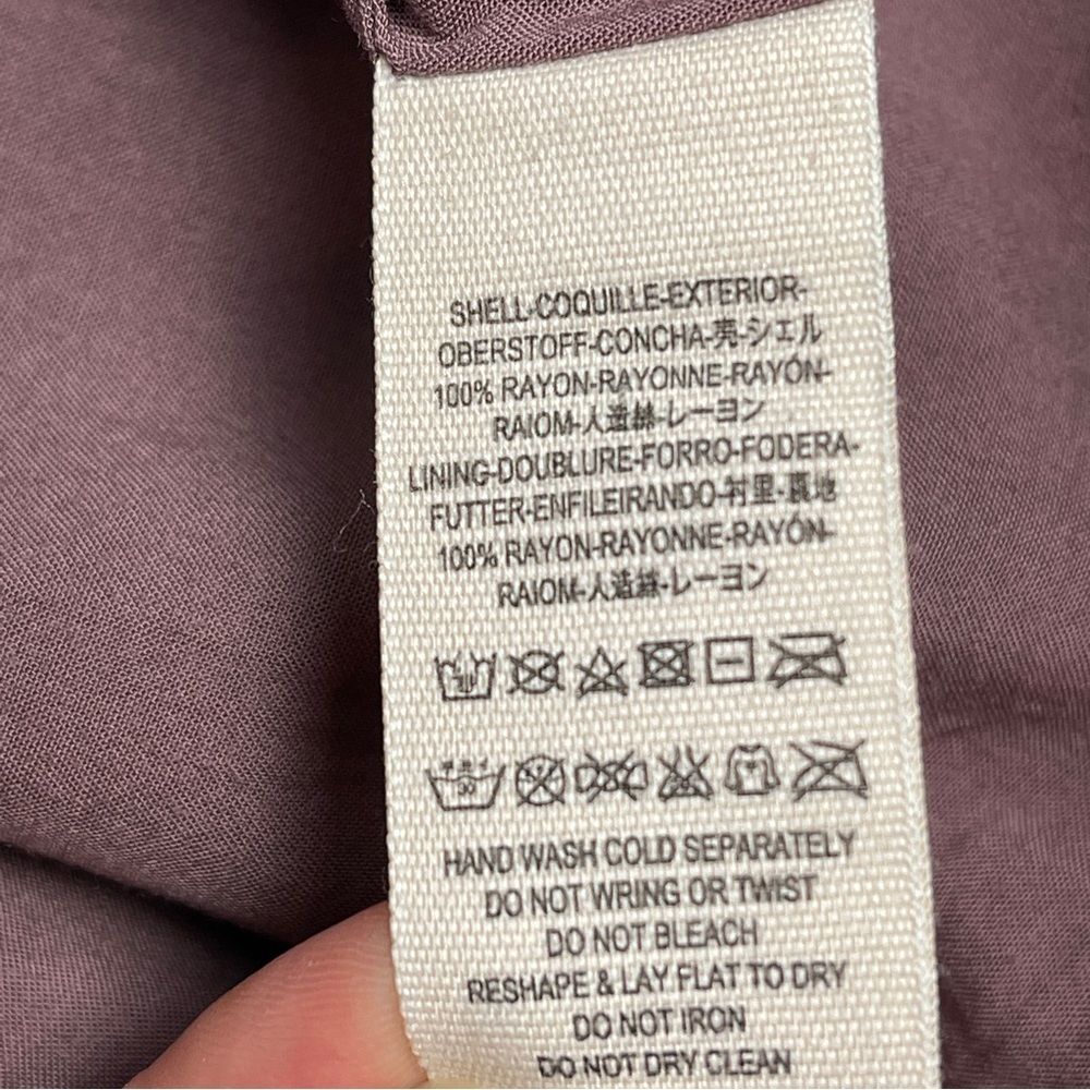 FREE PEOPLE faux leather dusty rose mini skirt, size 6 - Picture 14 of 15